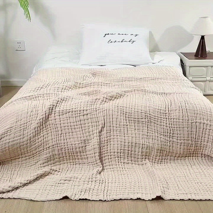 CLOUDNEST – Couverture en gaze de coton ultra-respirante à 6 couches pour un confort toute l'année