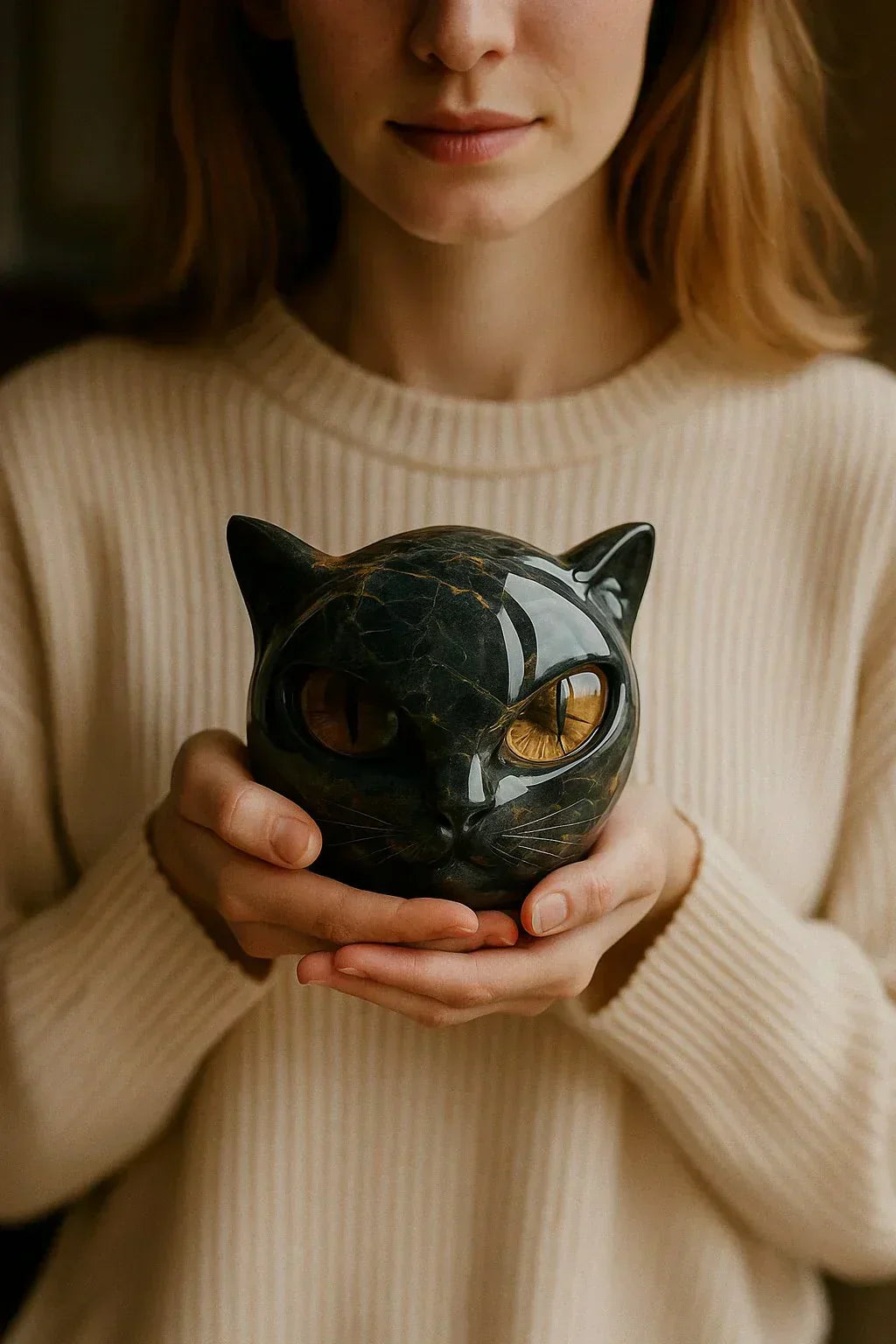 50% de réduction | Noctura™ | Sculpture mystique de chat noir