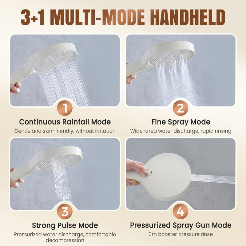 HydroEase Air-Boost Douchette Haute Pression 5,9"