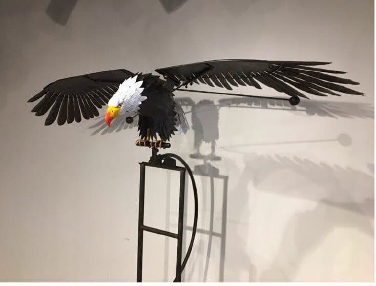 Générateur de Vent en Métal en Forme d'Oiseau - Ornements de Jardin Décoratifs