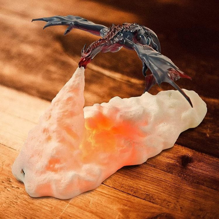 Lampe de Nuit 3D Dragon de Feu