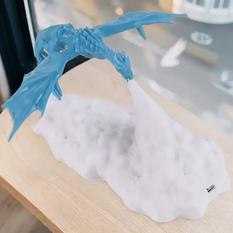 Lampe de Nuit 3D Dragon de Feu
