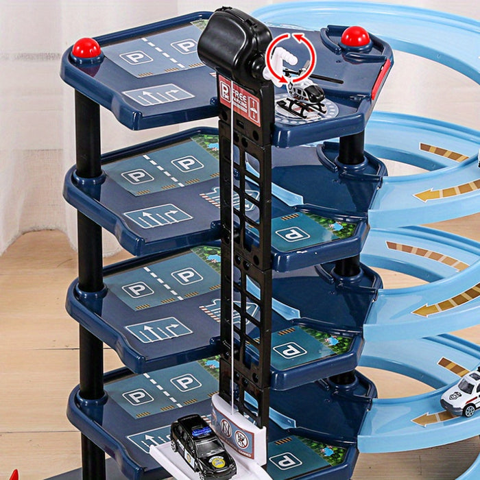 Set de Jeu Garage FirePark - Jouer Avec Camion de Pompiers + Étages