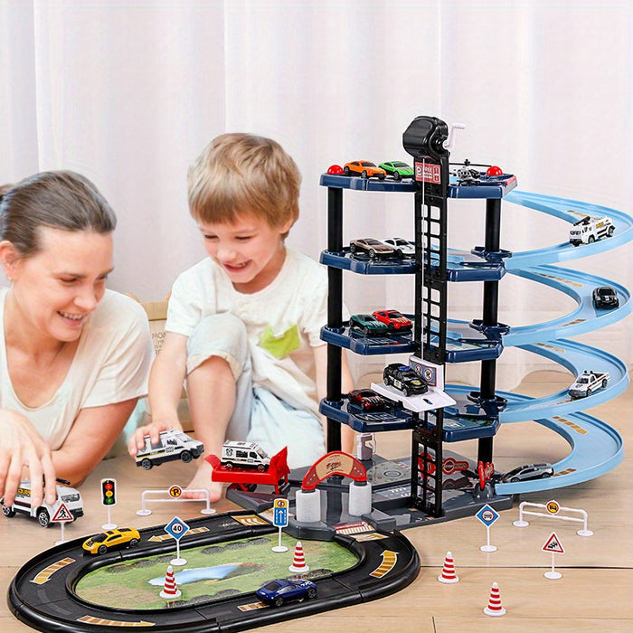 Set de Jeu Garage FirePark - Jouer Avec Camion de Pompiers + Étages