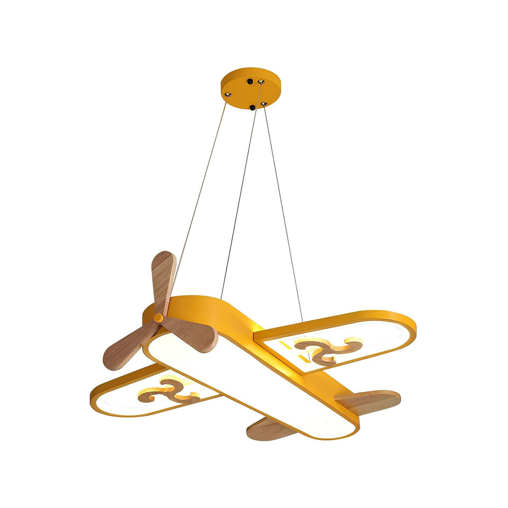 Charmante suspension LED en forme d'avion pour enfants