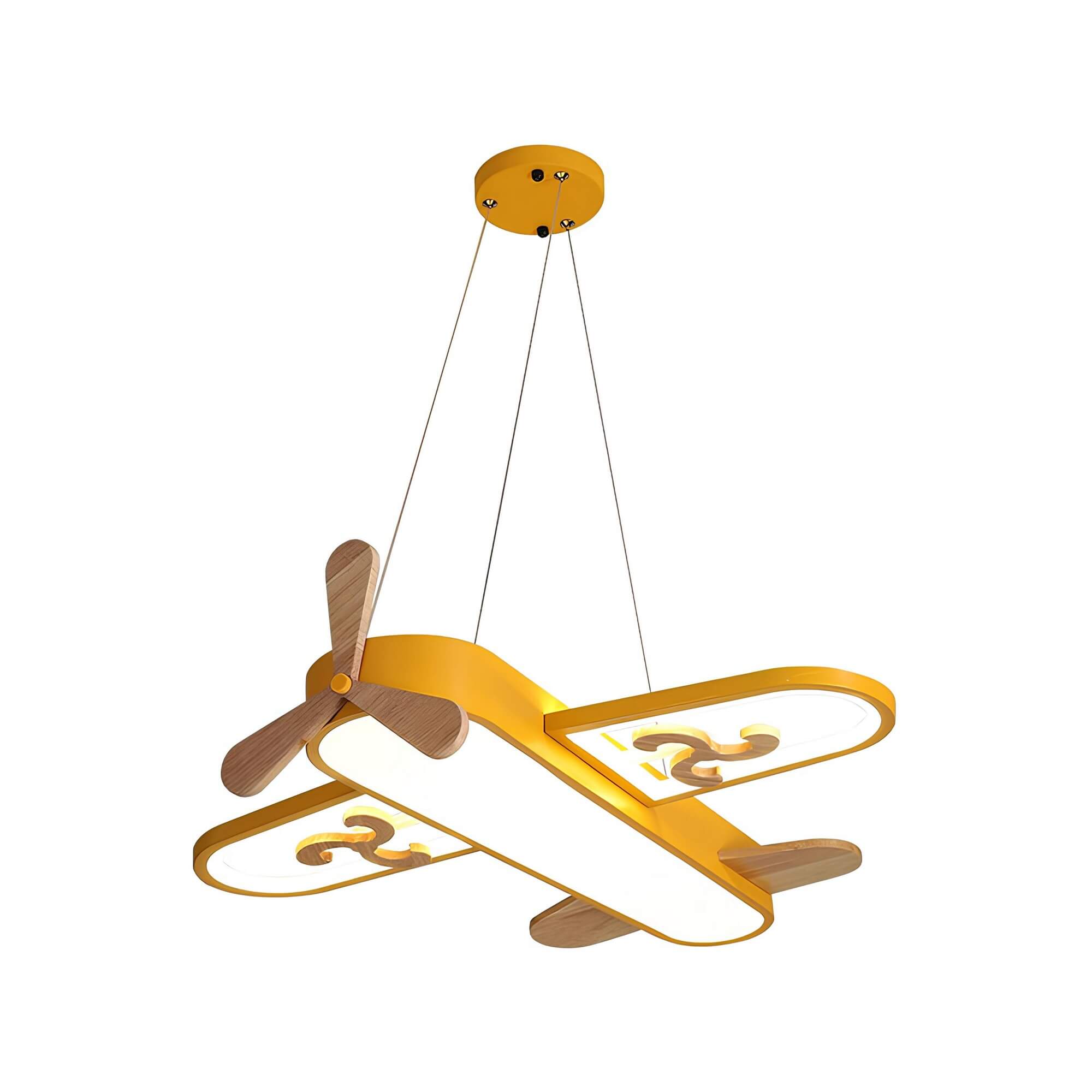 Charmante suspension LED en forme d'avion pour enfants