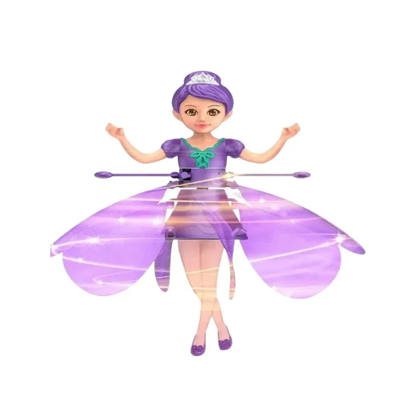 POUPÉE VOLANTE AVEC LUMIÈRE - SIMULATION DE DANSE & CONTRÔLE PAR GESTES - JOUET MAGIQUE VOLANT POUR ENFANTS