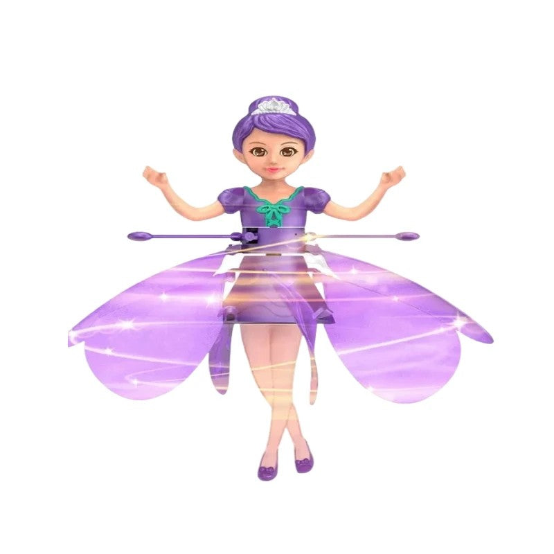 POUPÉE VOLANTE AVEC LUMIÈRE - SIMULATION DE DANSE & CONTRÔLE PAR GESTES - JOUET MAGIQUE VOLANT POUR ENFANTS