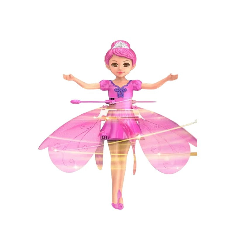 POUPÉE VOLANTE AVEC LUMIÈRE - SIMULATION DE DANSE & CONTRÔLE PAR GESTES - JOUET MAGIQUE VOLANT POUR ENFANTS