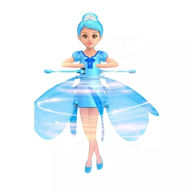 POUPÉE VOLANTE AVEC LUMIÈRE - SIMULATION DE DANSE & CONTRÔLE PAR GESTES - JOUET MAGIQUE VOLANT POUR ENFANTS