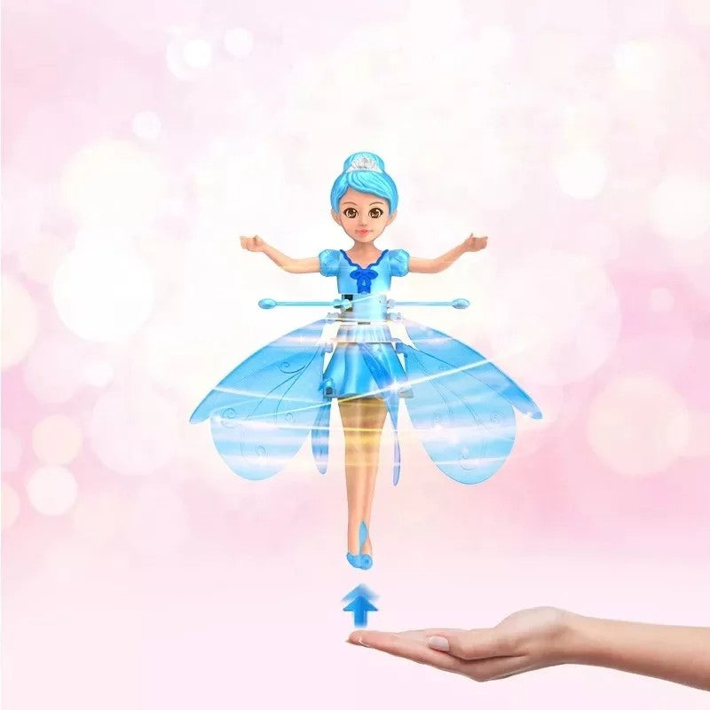 POUPÉE VOLANTE AVEC LUMIÈRE - SIMULATION DE DANSE & CONTRÔLE PAR GESTES - JOUET MAGIQUE VOLANT POUR ENFANTS