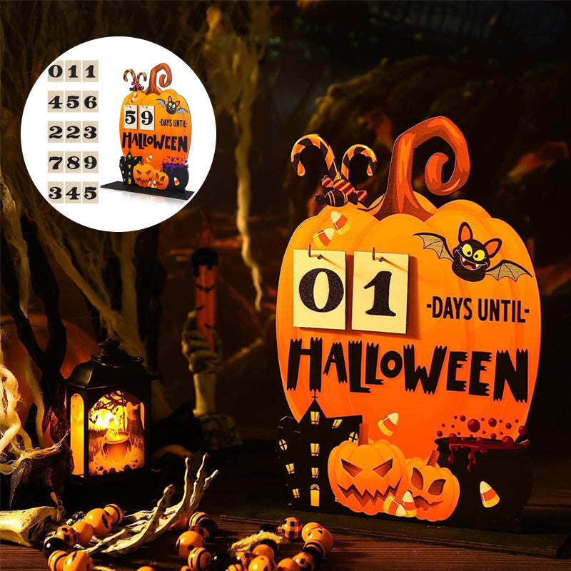 Calendrier de l'Avent Halloween en Bois