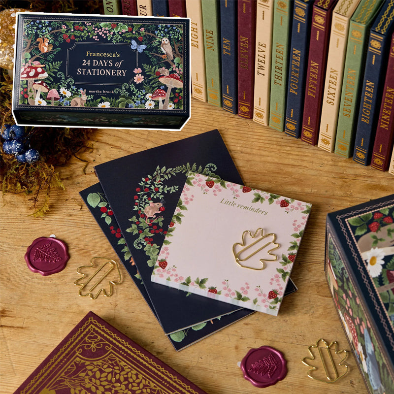 JollyJournals - Calendrier de l'Avent avec fournitures d'écriture 24 surprises