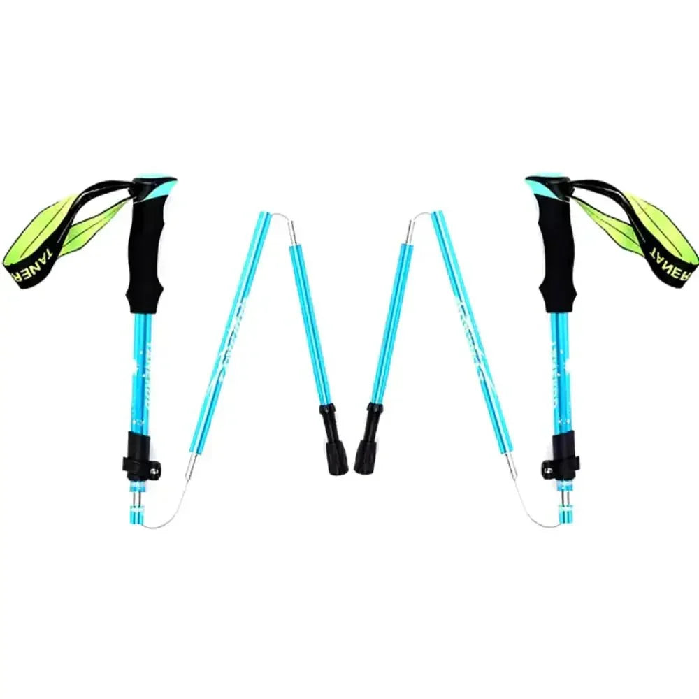 Bâton de Trekking en Aluminium Pliable pour des Randonnées Sans Effort