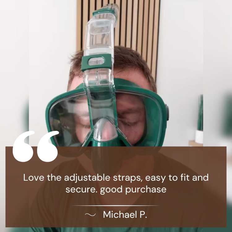 Masque de Plongée Pliable ProDive avec Vue à 180° pour Sports Nautiques