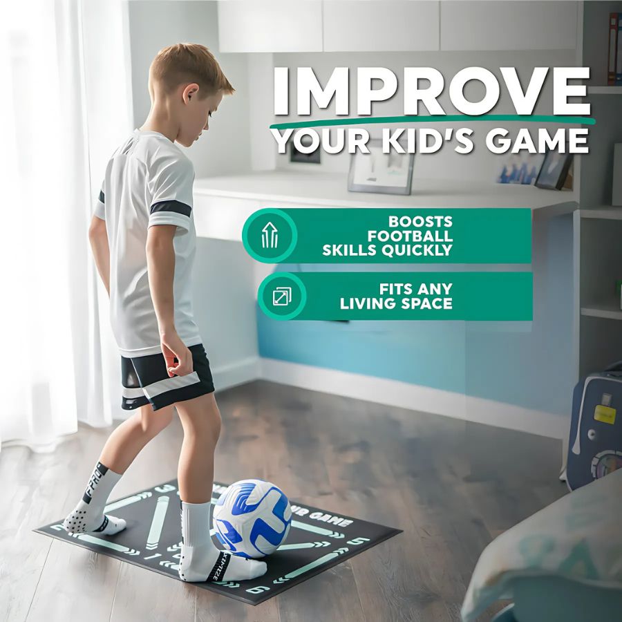 Tapis d'Entraînement Football Pro Jeunesse avec Programme Vidéo