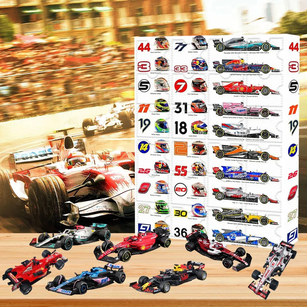 Calendrier de l'Avent Formule 1 avec objets de collection – Pour les véritables fans de sports automobiles