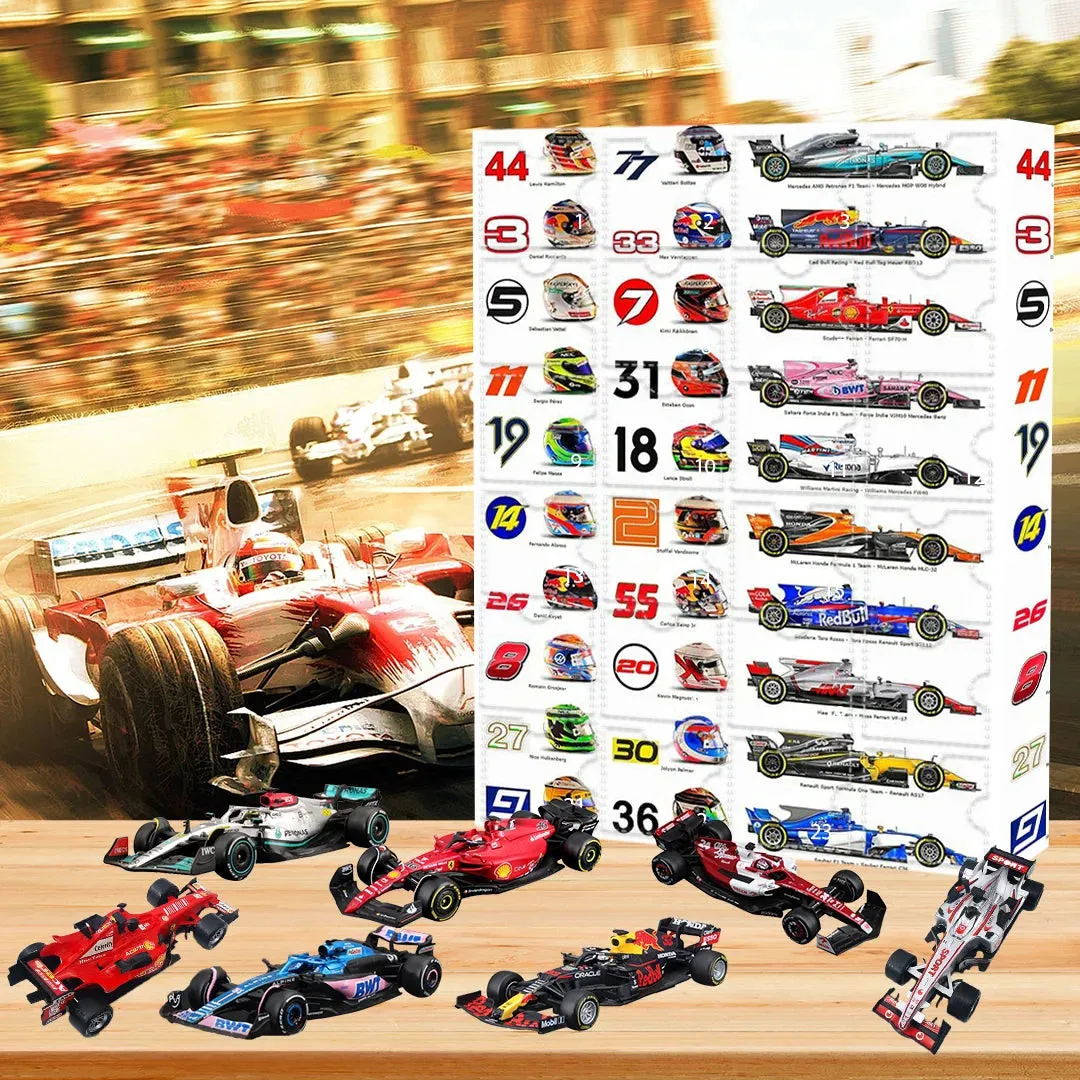 Calendrier de l'Avent Formule 1 avec objets de collection – Pour les véritables fans de sports automobiles