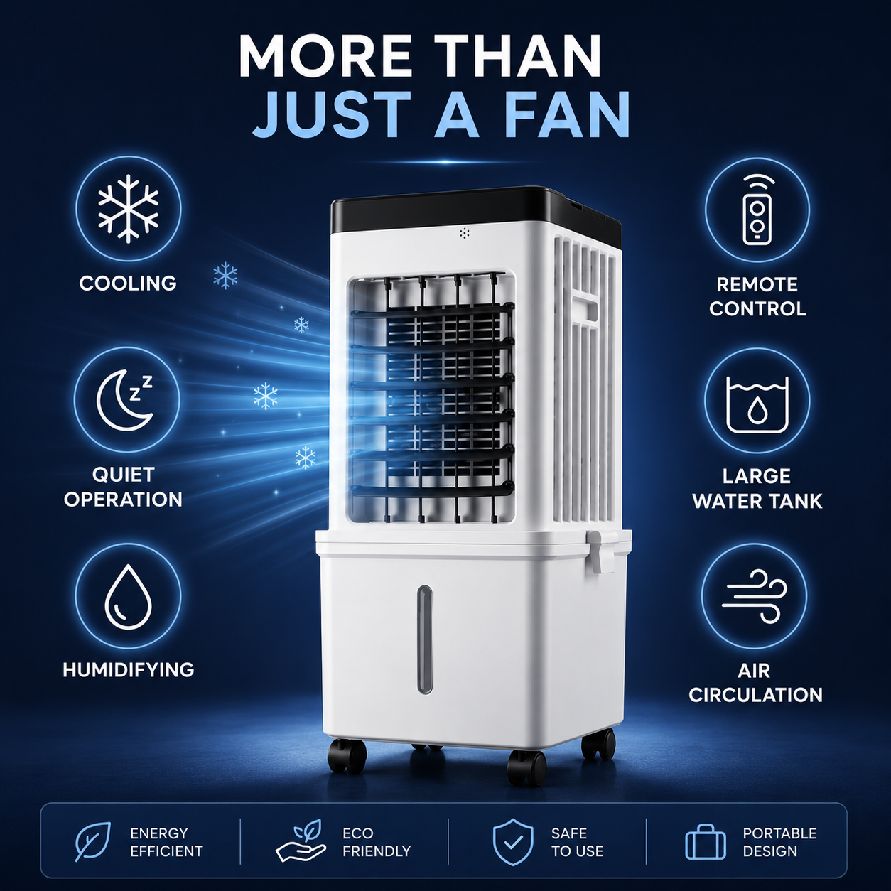 Refroidisseur d'air portable FrostAir 2-en-1 avec humidification