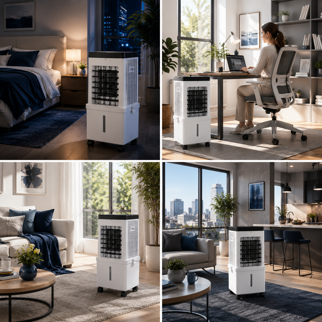 Refroidisseur d'air portable FrostAir 2-en-1 avec humidification