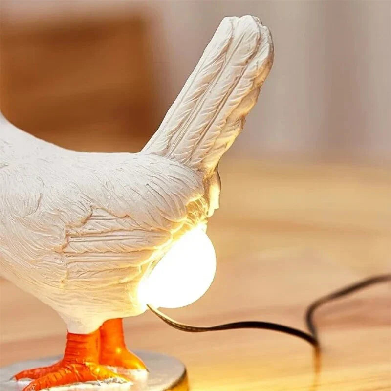Lampe de Table Poule Amusante - ChickLite