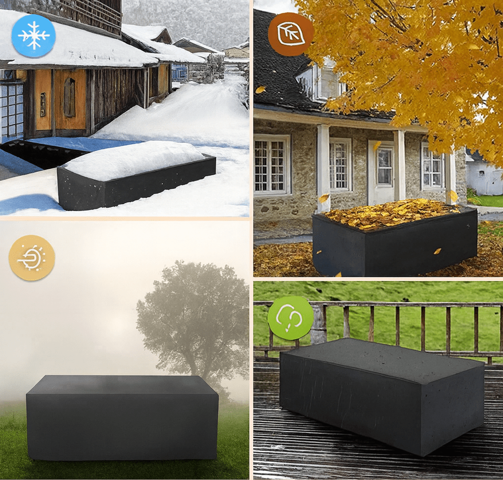 Housse de meubles de jardin imperméable pour table et chaises