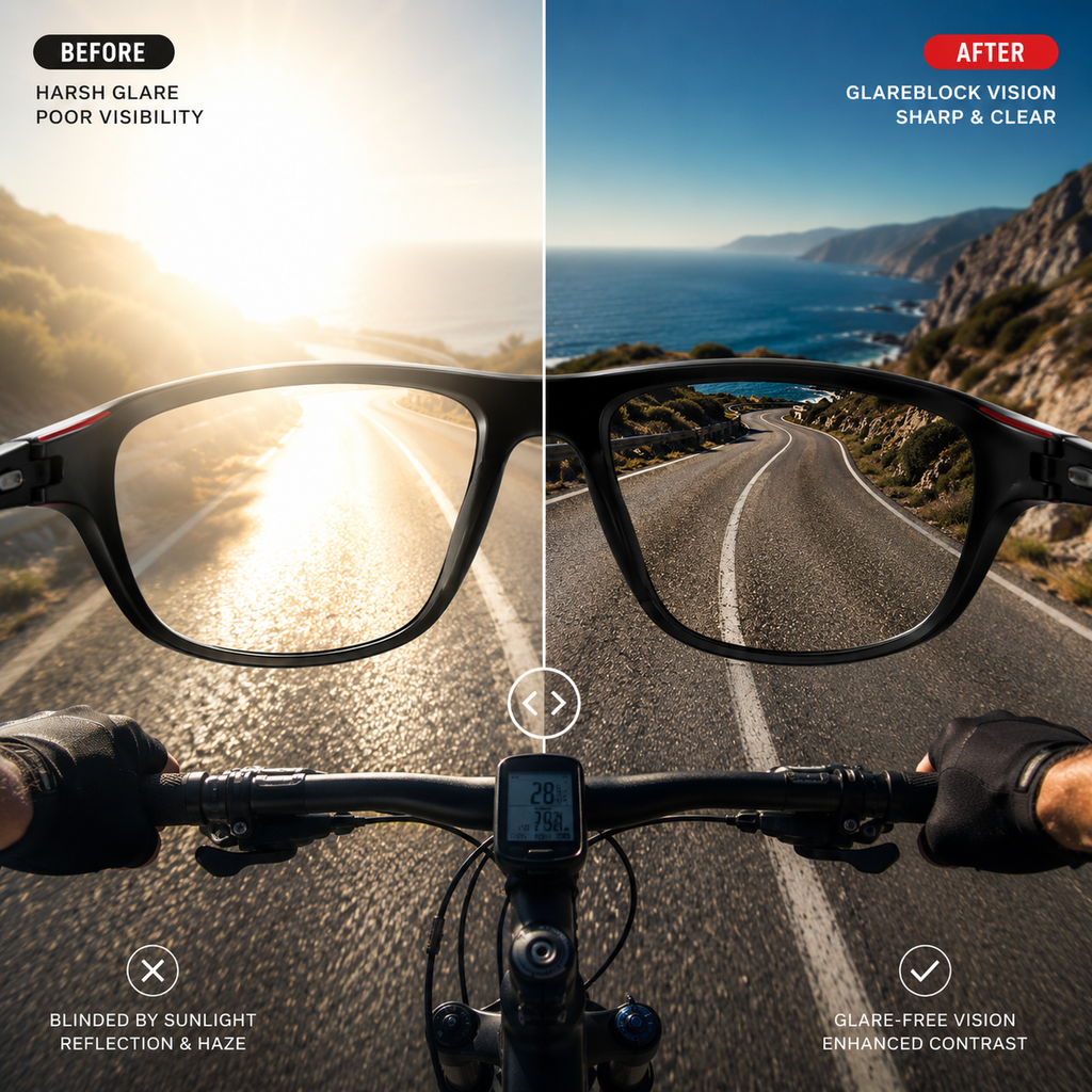 GLAREBLOCK – Lunettes de sport polarisées avec protection UV400