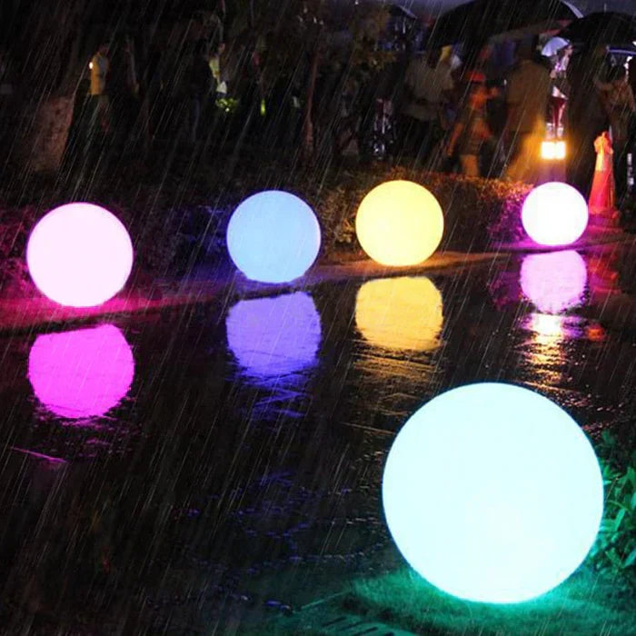 Éclairage de Jardin Sphérique Enchanteur GlowSphere