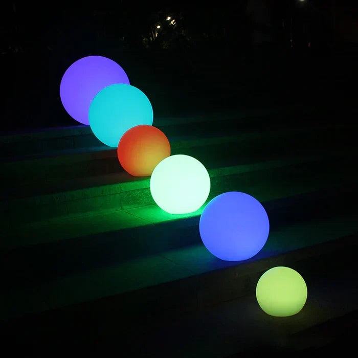 Éclairage de Jardin Sphérique Enchanteur GlowSphere