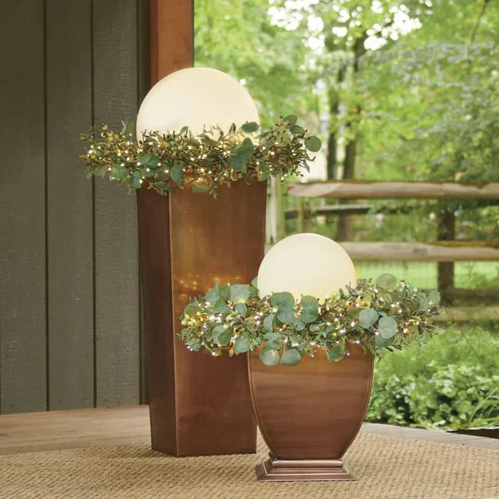 Éclairage de Jardin Sphérique Enchanteur GlowSphere