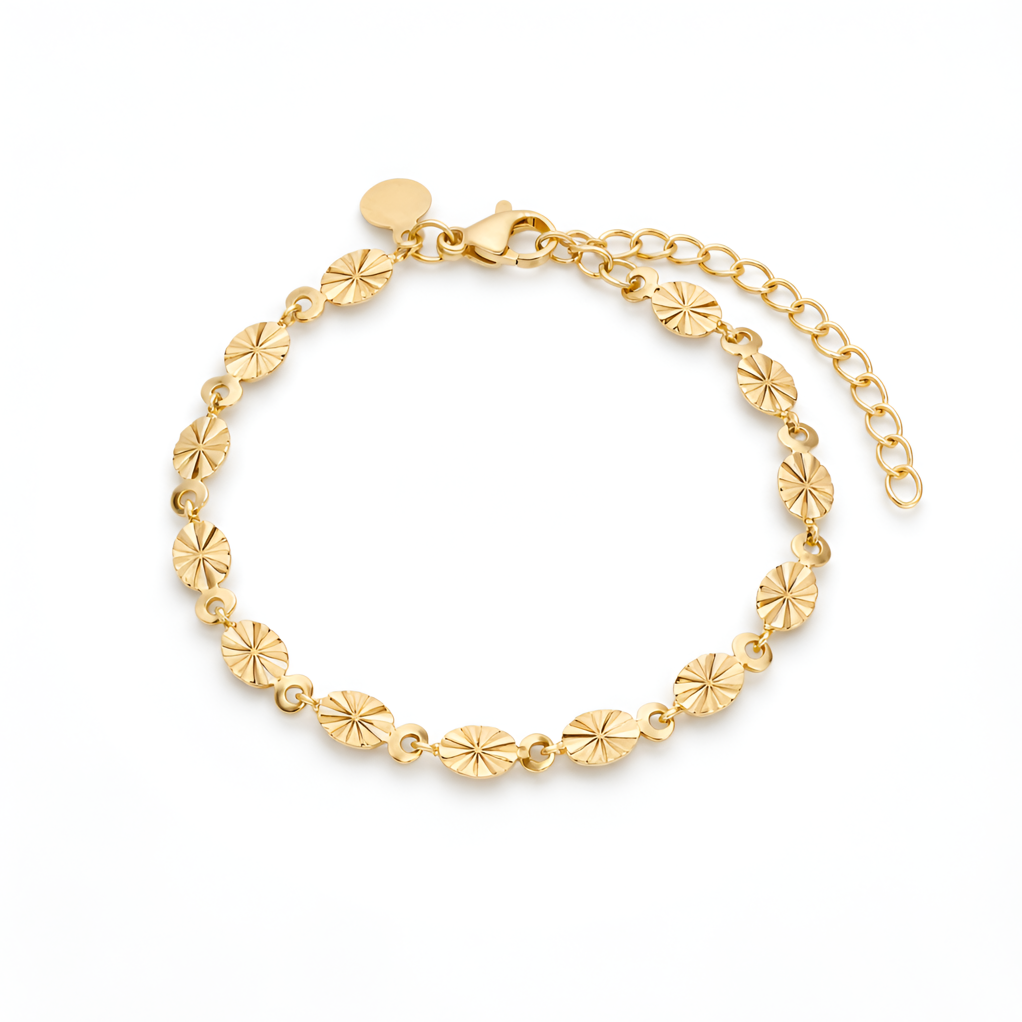 Nina - Bracelet classique à maillons ovales dorés