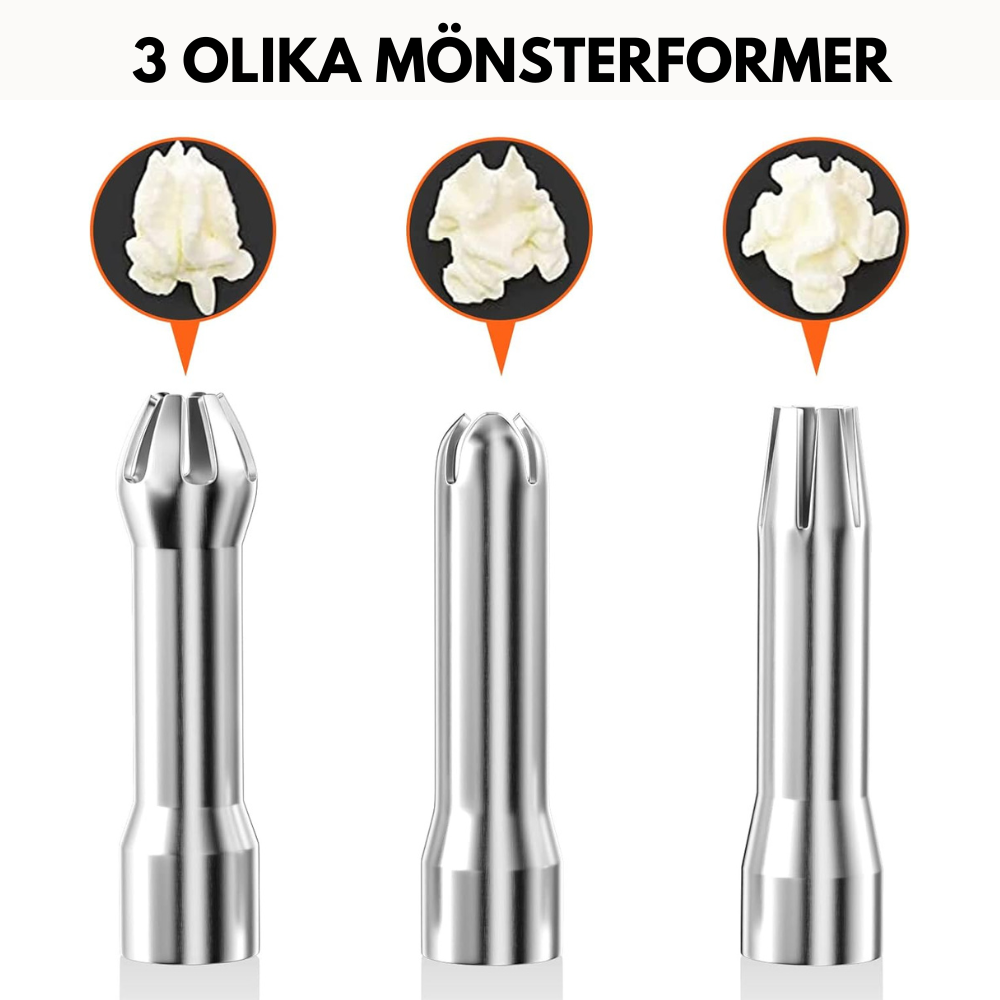 AluWhipa – Siphon à Crème Professionnel en Aluminium 500 ml