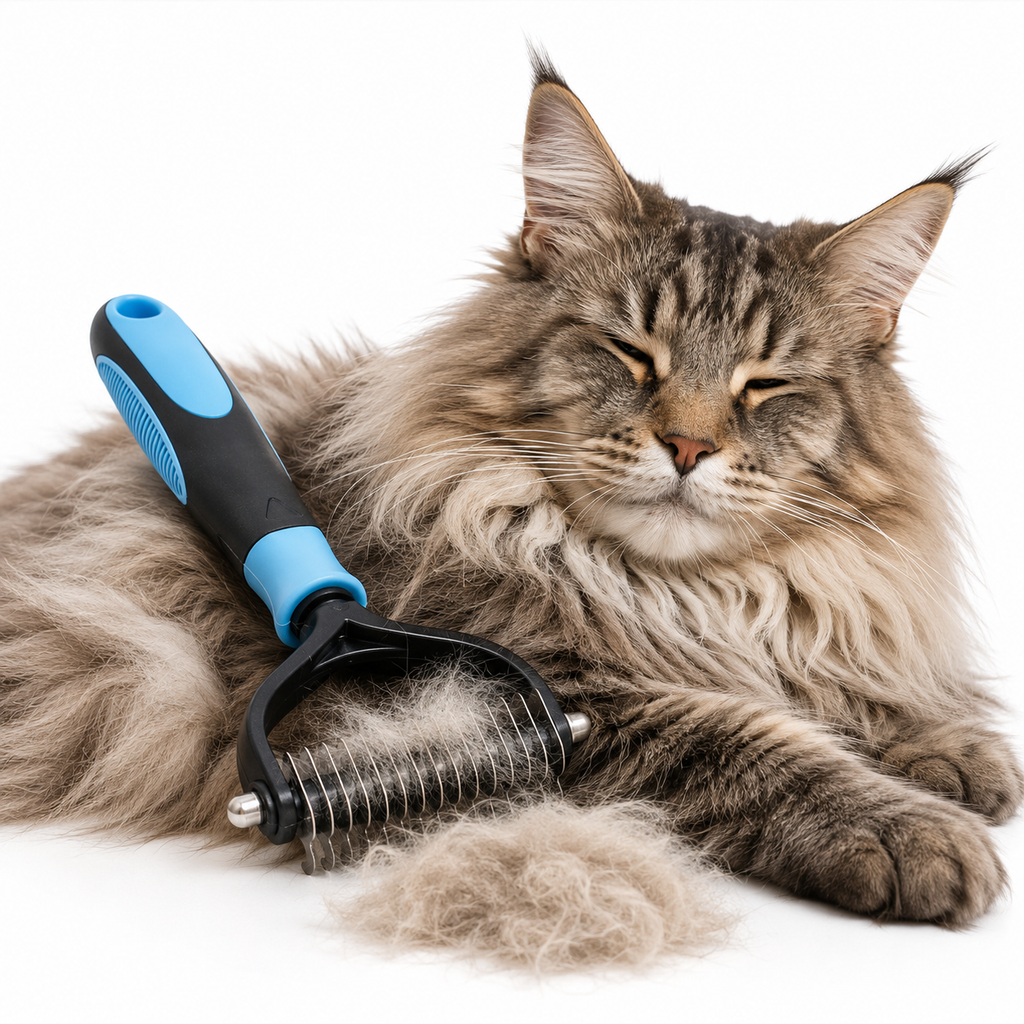 GROOMMASTER PRO – Brosse de Démêlage Double Face pour Chiens et Chats