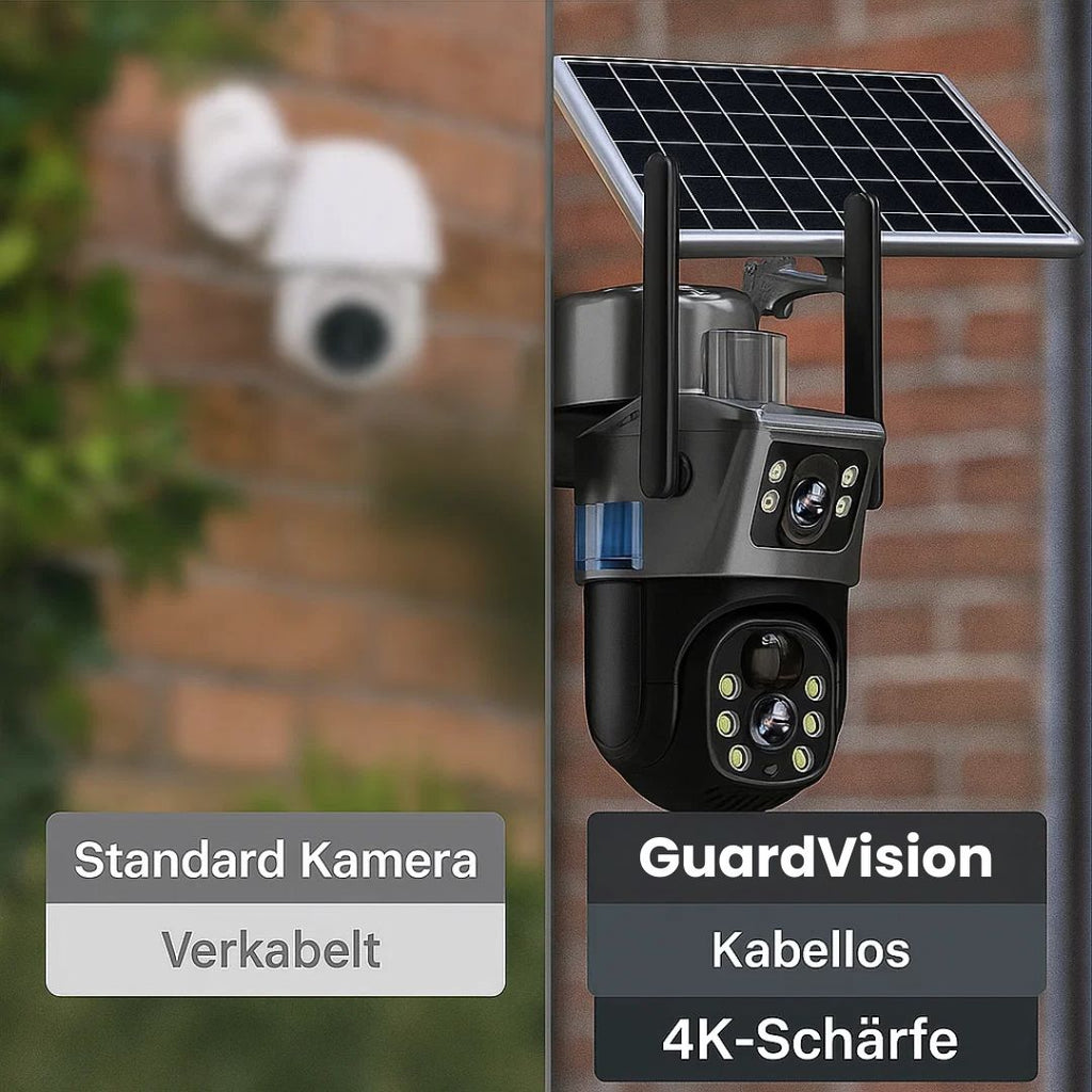 GuardVision™ | Caméra de surveillance solaire 4K avec Wi-Fi