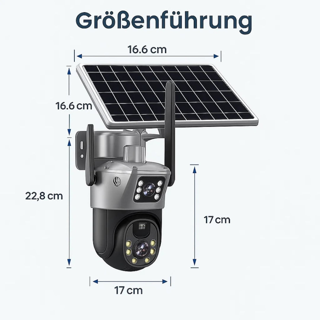 GuardVision™ | Caméra de surveillance solaire 4K avec Wi-Fi