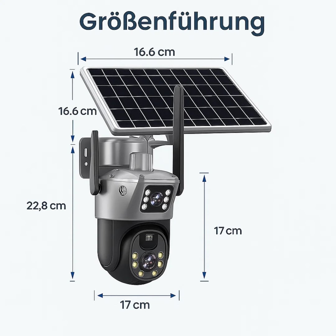 GuardVision™ | Caméra de surveillance solaire 4K avec Wi-Fi
