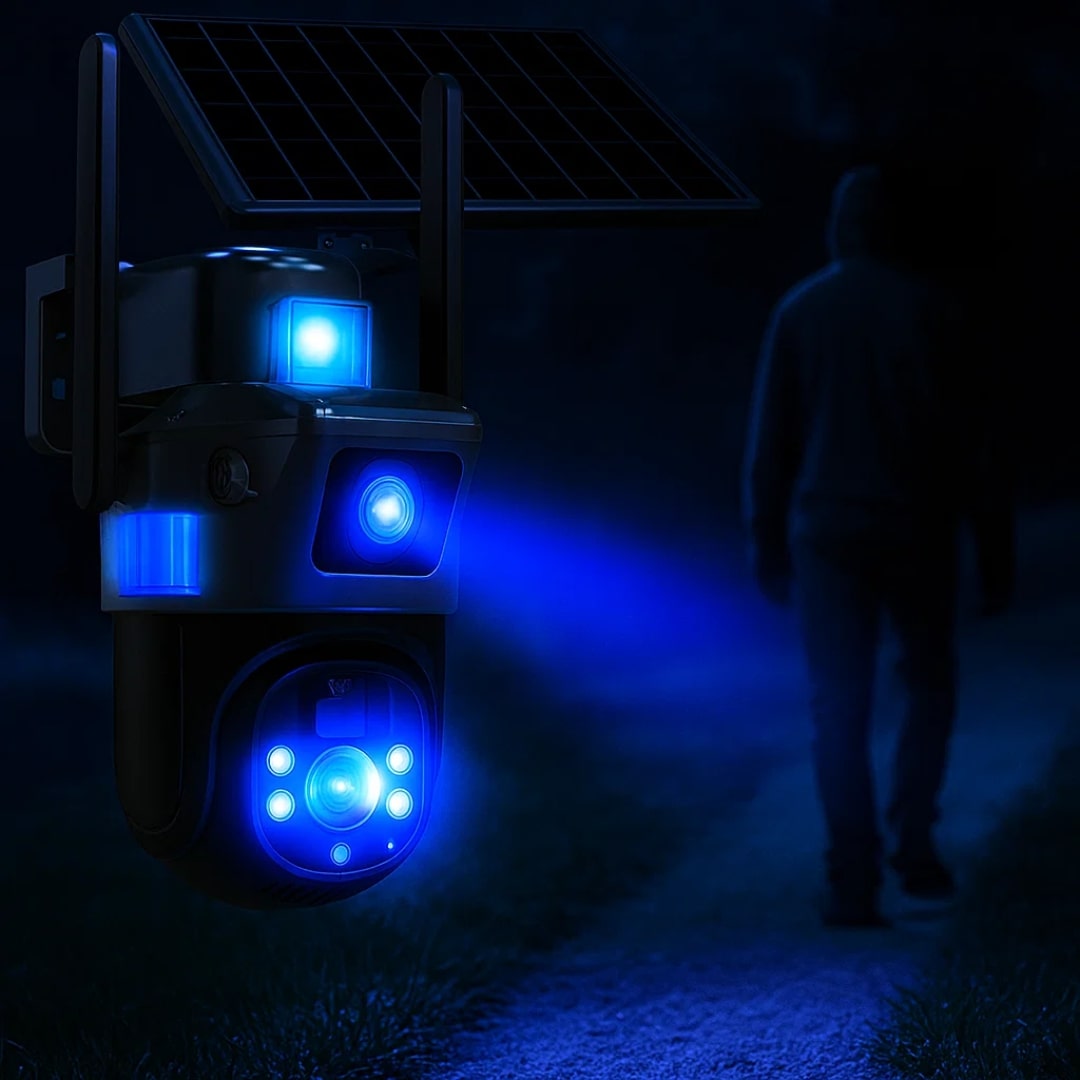 GuardVision™ | Caméra de surveillance solaire 4K avec Wi-Fi