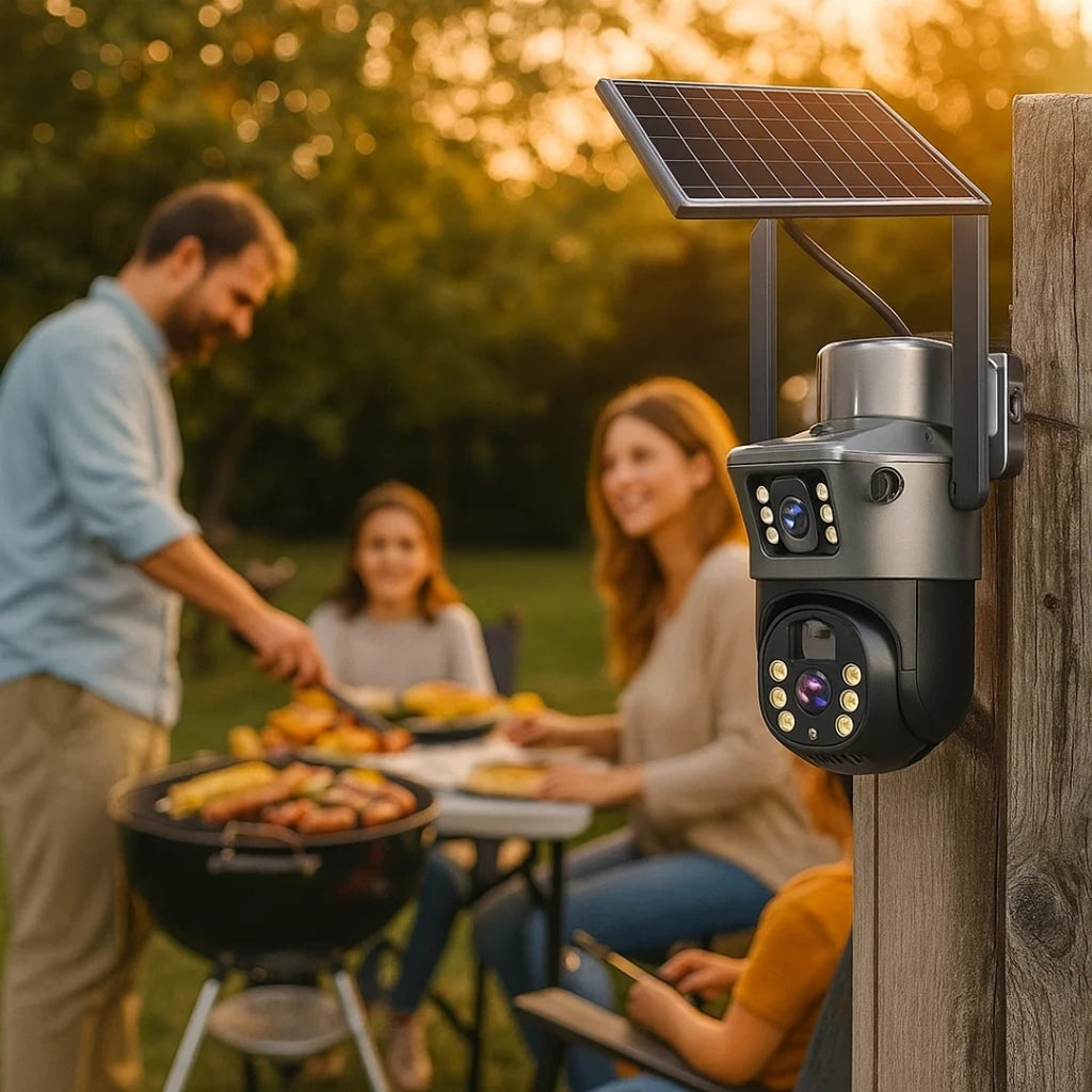 GuardVision™ | Caméra de surveillance solaire 4K avec Wi-Fi
