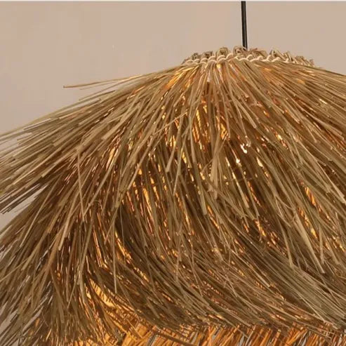 Lampe Suspendue en Rattan Fait Main pour une Ambiance Naturelle et Chaleureuse à la Maison