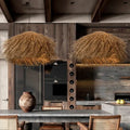 Lampe Suspendue en Rattan Fait Main pour une Ambiance Naturelle et Chaleureuse à la Maison