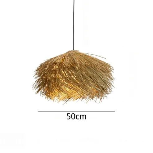 Lampe Suspendue en Rattan Fait Main pour une Ambiance Naturelle et Chaleureuse à la Maison