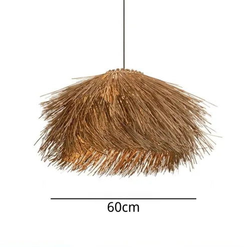 Lampe Suspendue en Rattan Fait Main pour une Ambiance Naturelle et Chaleureuse à la Maison