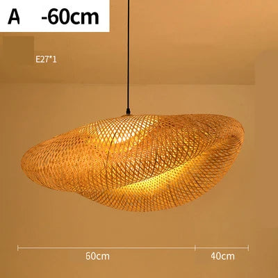 Lampe Suspendue en Rattan Fait Main - RayaLicht