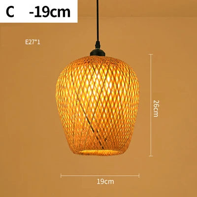 Lampe Suspendue en Rattan Fait Main - RayaLicht