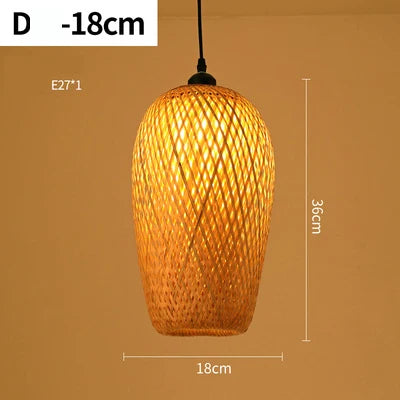 Lampe Suspendue en Rattan Fait Main - RayaLicht