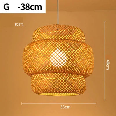 Lampe Suspendue en Rattan Fait Main - RayaLicht