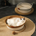 Lit pour chat en corde de coton tissée à la main pour un confort ultime
