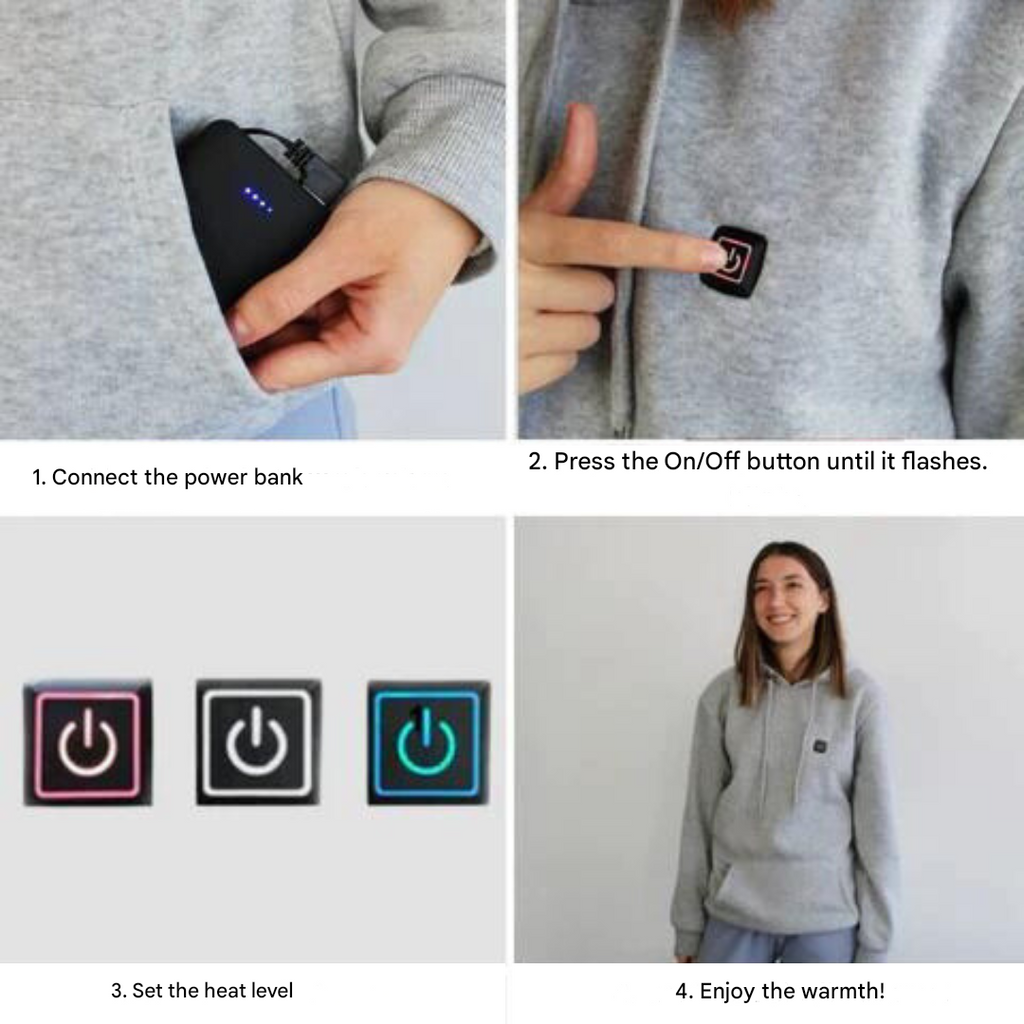 Hoodie Unisexe Chauffant - ThermaHoodie