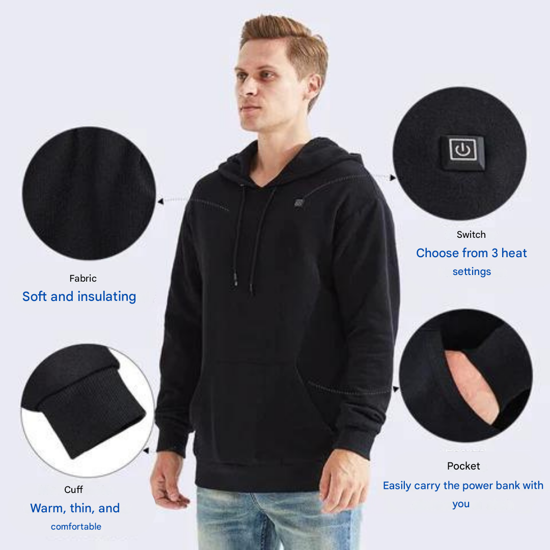 Hoodie Unisexe Chauffant - ThermaHoodie