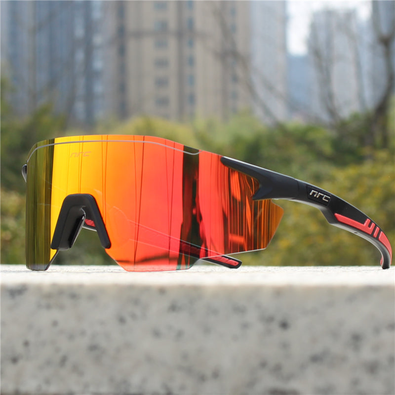 Lunettes de soleil de sport pour hommes - Verres polarisés - Protection UV
